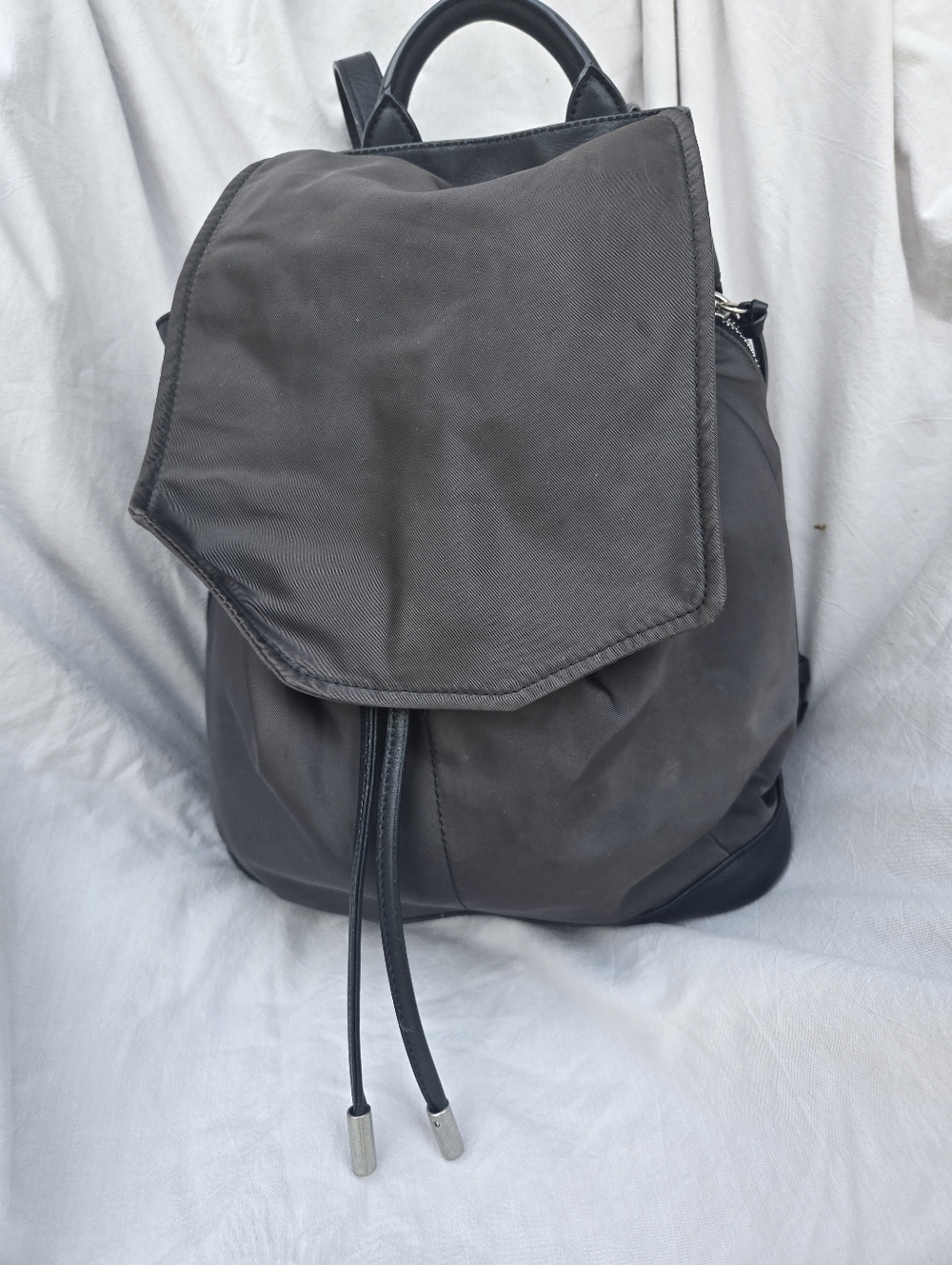 rag & bone Black Nylon Backpack with Silver Hardware - Picture 11 of 12